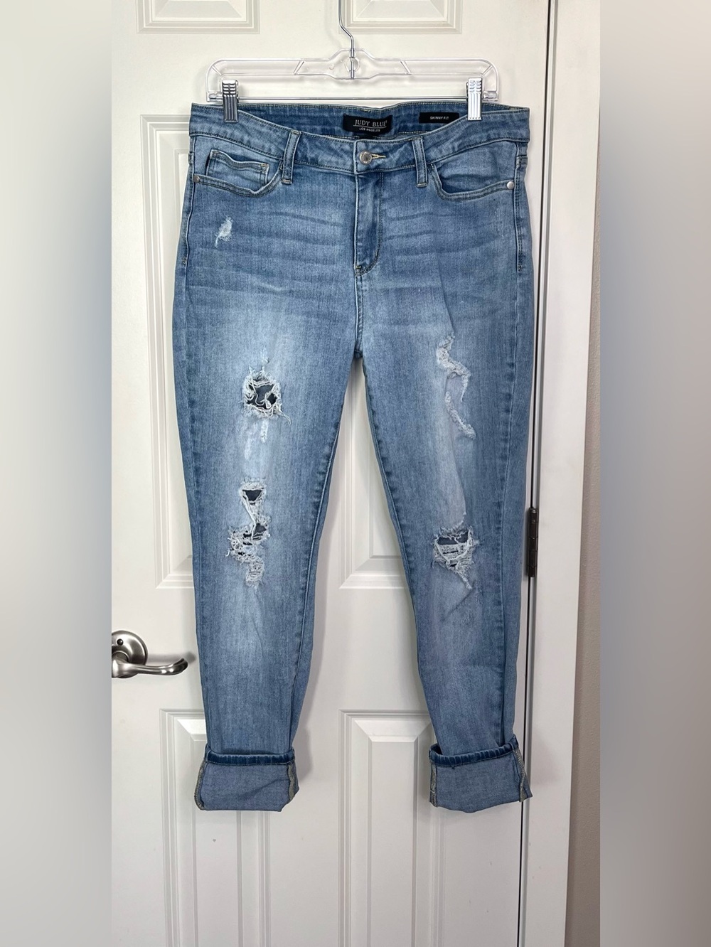 Judy Blue Skinny Fit Distressed Jeans